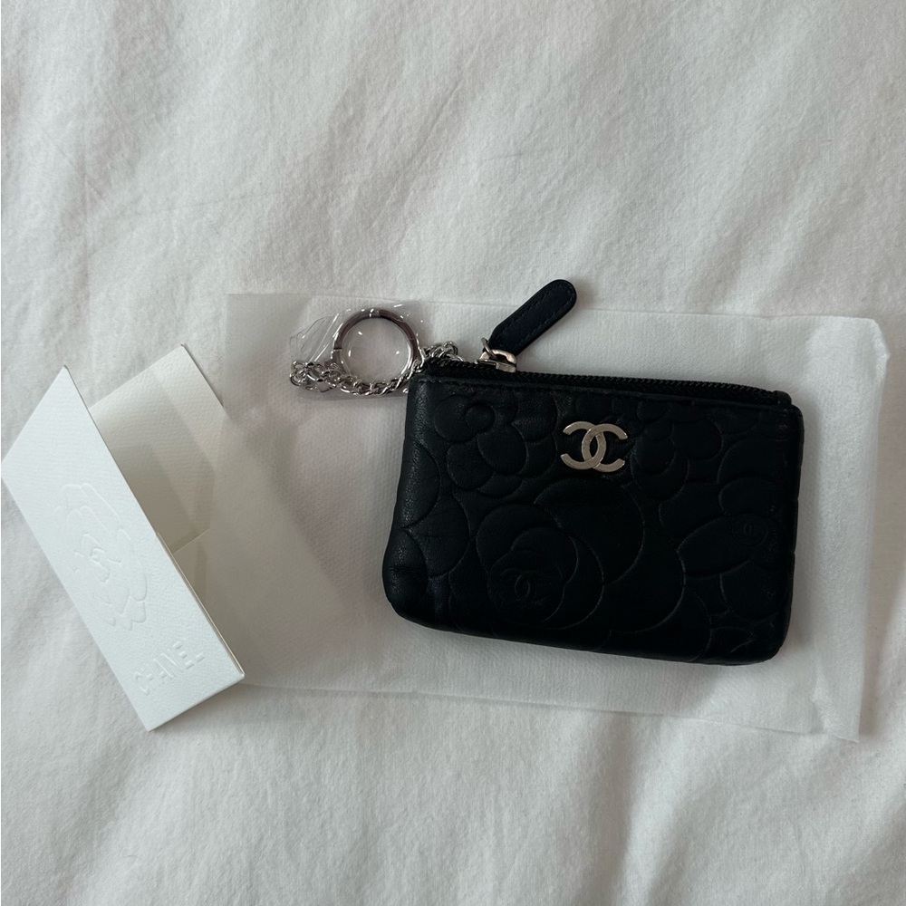 Chanel Black Quilted Coin Purse